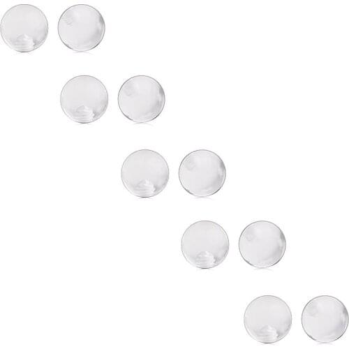 JFORYOU 10PCS Clear UV Acrylic Replacement Balls Retainer Body Jewelry Piercing Barbell Parts 16G 14G