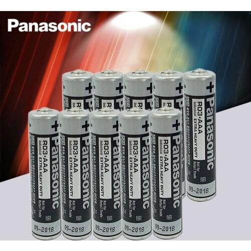 16pcs Panasonic R03 1.5V AAA Battery Alkaline Batteries No Mercury Dry Battery For Electric Toy Flashlight Clock Mouse