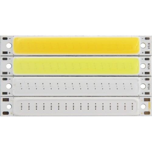 3V 3.7V DC 60mm 8mm work lamp LED COB Strip 1.5W 300mA 100LM Warm Cold White Blue Red COB LED light source for DIY Bicycle