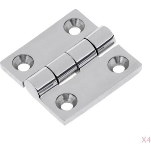 4x Strong Weld-On Butt Hinges Drilled Weldable Heavy Duty Steel Door Hinge