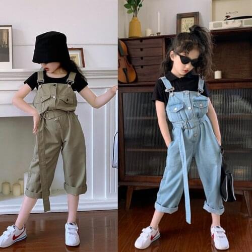 Джинсовые комбинезоны для девочек BAWANGYING China At AliExpress