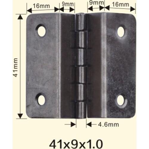 Freeshipping 41*9*1mm Iron Metal Hinge Sewing Machine Folding Table Furniture Flip Tray Hinges Big Door Hinges