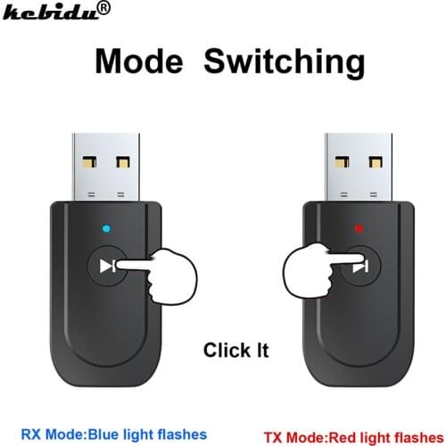 3 in 1 Wireless Bluetooth Transmitter Receiver Music Audio USB Bluetooth 5.0 Adapter for PC TV Car Aux Hands-free Adaptador