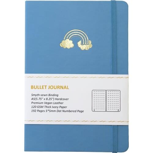 Customizable Cute Stationery Bear Design Baby Blue A5 120gsm Thick Paper No Bleed Through Kids Daily Planner Pad
