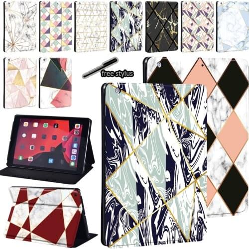Tablet Case for Apple IPad 2 3 4 5 6 7 8/Air 1 2 3/mini 1 2 3 4 5/Pro 9.7" 10.5" 11" Pu Leather Print Pattern Protective Cover