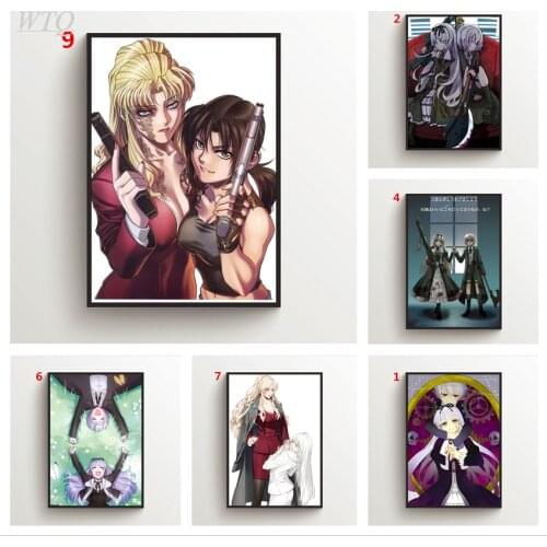 Black Lagoon Hansel Gretel Balalaika Anime Posters Wall Poster Canvas Painting Wall Decor Posters Wall Art Picture Home Decor