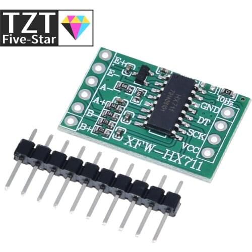 TZT For Arduino Dual Channel HX711 Weighing Pressure Sensor 24-bit Precision A/D Module DIY Electronic Scale