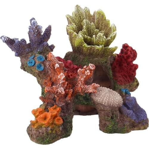 1pcs Artificial Shell Coral Resin Aquarium Coral Reef for Fish Tank Cave Underwater Decor Artificial Underwater Ornament