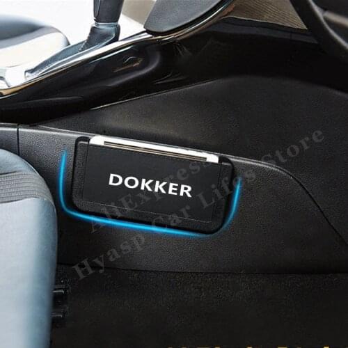 Car Organizer Box For DACIA Dokker Accessories Auto Leather Stowing Tidying Storage Box Car Styling Interior Parts