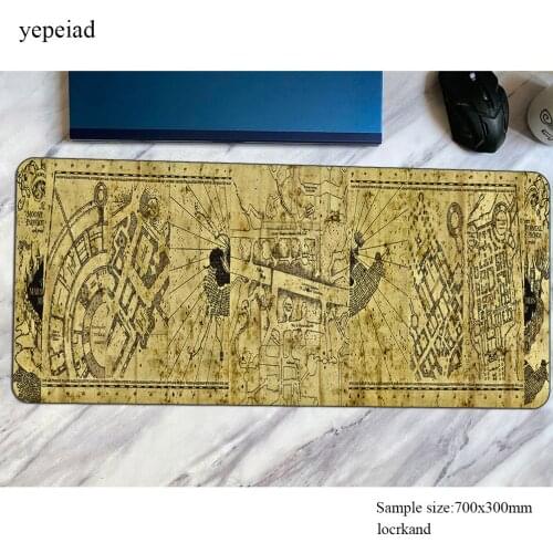Old Map mouse pad gamer 700x300x3mm mousepad Colourful rubber desk mat Gorgeous gaming accessories game keyboard mats oversized