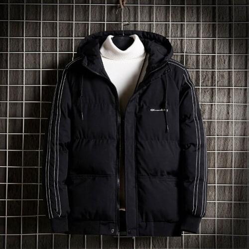 Mens winter jacket 2020 new trend handsome Round neck thicke fashion coat for men
