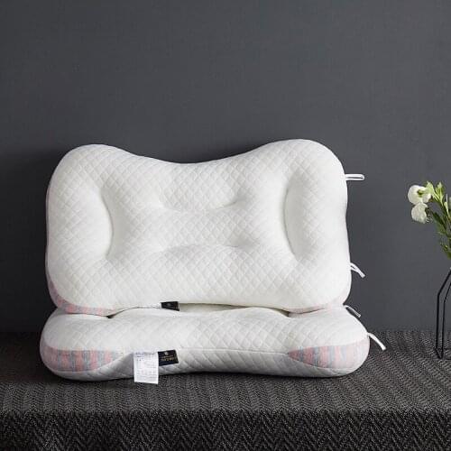 Massage Pillow Pure Cotton Goose Down Feather Velvet Pillow Hotel Neck Pillow Memory Cotton home