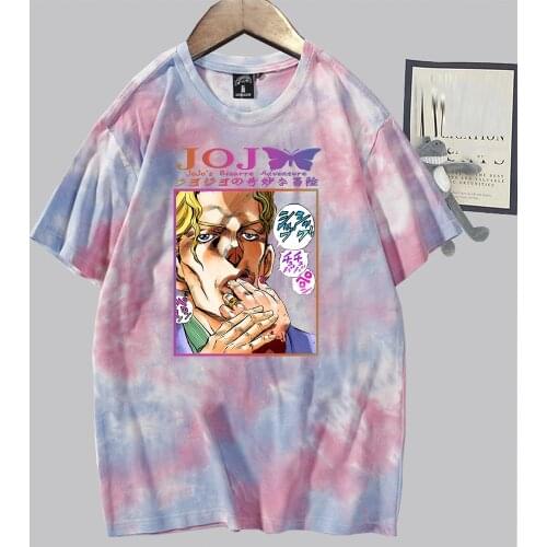 New Anime Jojo Bizarre Adventure Funny T-Shirt Stone Ocean Cool Manga 0-Neck Tees