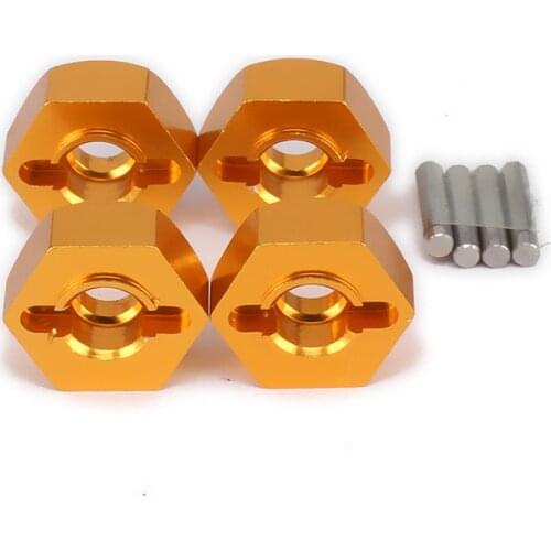 Machined Alloy Aluminum Wheel Hex Hub Adapter 5mm For Rc Car 1/10 AXIAL SCX10 Crawler Upgraded Hop-Up Parts SCX0017 4 Pieces