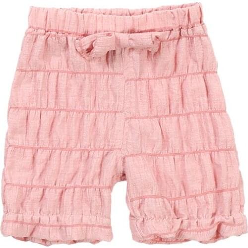 New Girls Shorts Fold Princess Bow Children Soft Short Pants Candy Color Boxer Short Leggings Kids Clothing