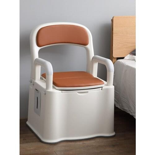 Elderly toilet deodorization pregnant woman movable toilet elderly disabled folding domestic indoor room stool chair