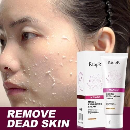 Skin Care Mango Face Exfoliating Cream Scrub Cleaner Blackhead Acne Cream Treatment Face 40g Remove Face A0N0