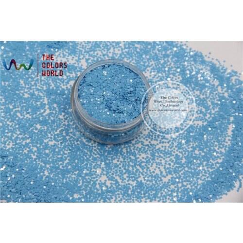 TCH309 1.0 MM 040 Size Solvent Resistant Mate Colors Hexagon shape glitter for nail polish,nail art or other DIY decoration