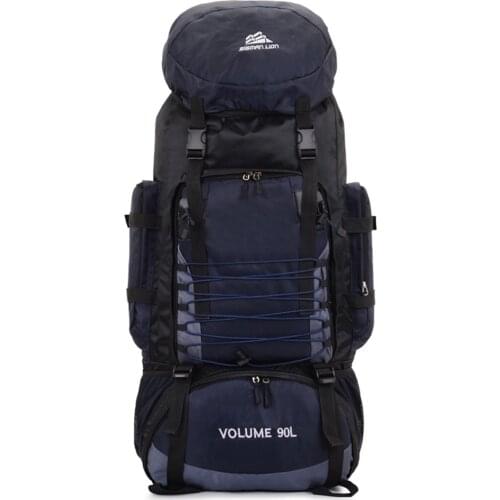 Outdoor Waterproof90L Travel Climbing Men Women Trekking Sport Backpack Backpack,Large Capacity Camping Hiking Rucksack