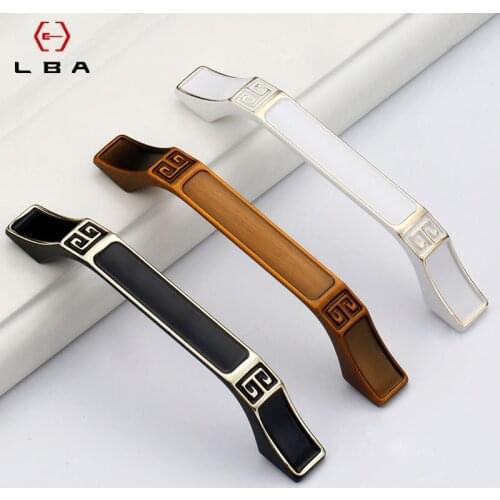 High-End Door Handle Hole Spacing 96mm 128mm Chinese Style Furniture Door Handles Bedroom Cabinet Handles For Interior Doors