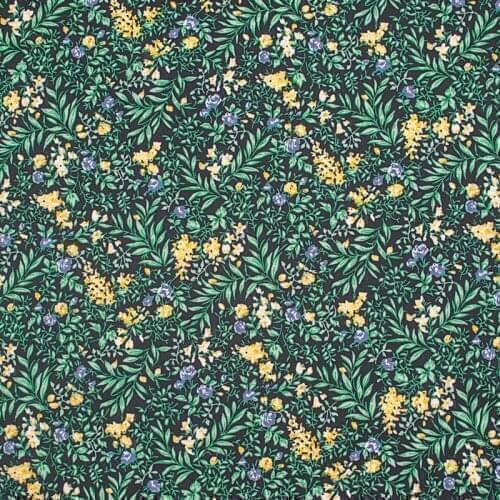 Green Leaf Floral Reactive Dyes Pure Cotton Fabric For Dress Tissus Au MÈTre Telas Por Metro Tissu Vestidos Sewing Tela Ткань