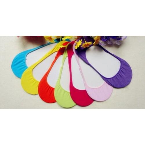 600pairs/lot new fashion summer cotton candy color invisible sock/scok slipper