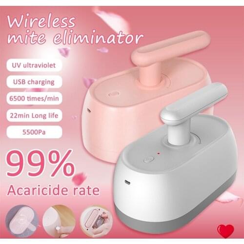 Wireless Mites Remover lnstrument Handheld Vacuum Cleaner Strong Suction Mites-killing Collector UV Sterilization Bed Pillow