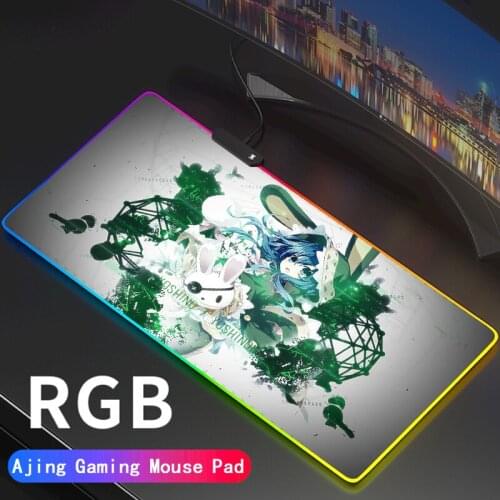 Large DATE A LIVE RGB Mouse Pad xxl Gaming Mousepad LED Mause Pad Gamer Mouse Carpet Big Mause Pad PC Desk Mat with Backlit