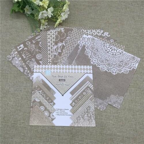 24 sheet 6"X6"The Best Of You the flower patterned paper Scrapbooking paper pack handmade craft paper craft Background pad