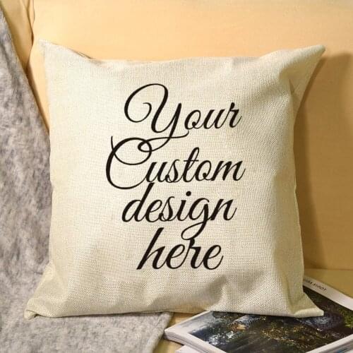 Personalized Pillow Cover Custom Your Design Accent Pillow Case Customized Image Sofa Cushion Case