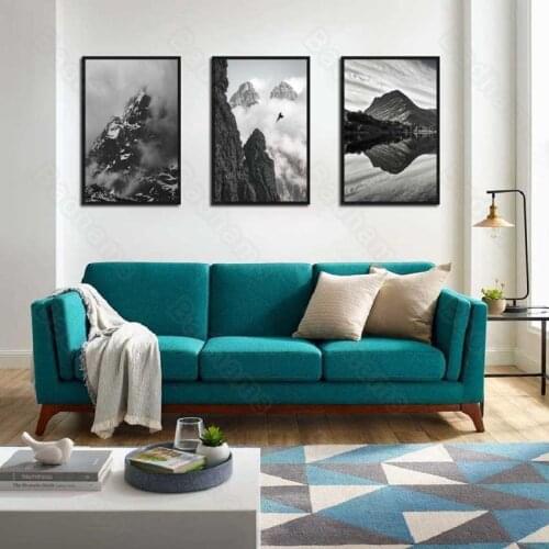 Living Room Decorative Painting Frameless Painting Modern Minimalist Sofa Background Wall Dining Room Bedroom Triptych