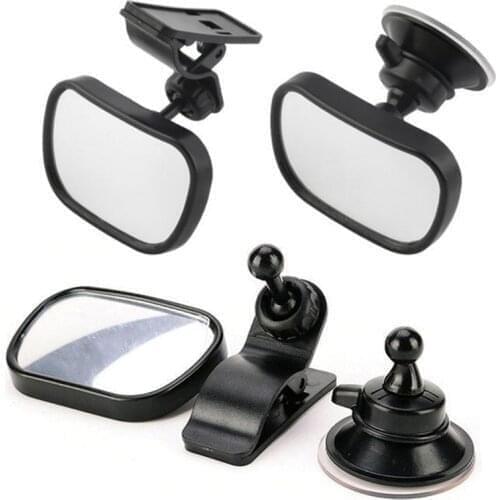 Baby Car Mirror Car Back Seat Safety View Rear Baby Child Safety Mirror Clip and Sucker Mount rearview mirror