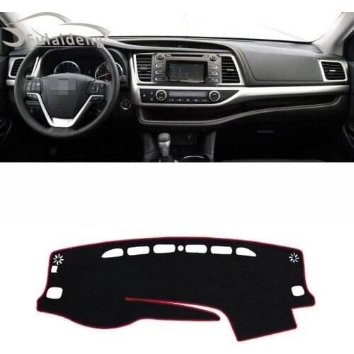 For Toyota Highlander 2015-2018 Dashboard Dash Protector Dash Mat Sun Cover Pad car styling accessories