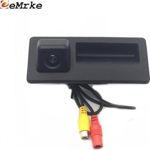 EEMRKE CCD HD Car Rear View Backup Cameras for Audi A3 S3 Sportback Lim. Qu. 2013-2016 Parking Camera NTSC Replace Trunk Handle
