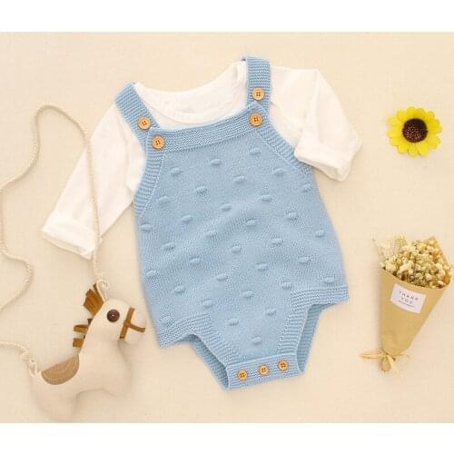 0-24M Infant Baby Girls Sleeveless Rompers Kids Boys Solid Bodysuit Jumpsuit Newborn Clothes