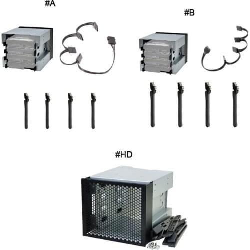 Hard Drive Cage,Stainless Steel Cage Hard Drive Tray Rack Bracket for Computer SATA 5inch to 4X3.5in Expand and Increase