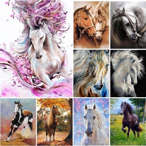 DIY Horse diamond painting embroidery Diamond mosaic diamond painting rhinestone crystal home decoration