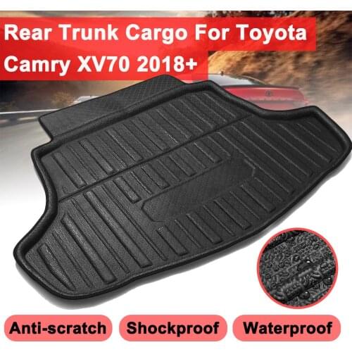 Floor Mat Rear Cargo Mat Rear Trunk Cargo Boot Liner Tray Floor Sheet Carpet Auto Accessories For Toyota Camry XV70 2018-2019