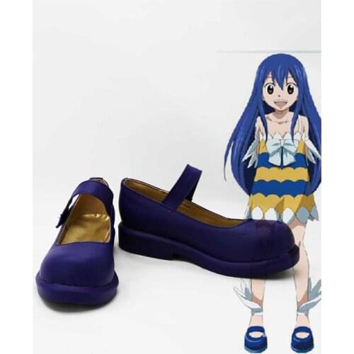 Fairy Tail Wendy Marvell Cosplay Shoes Anime Party Boots