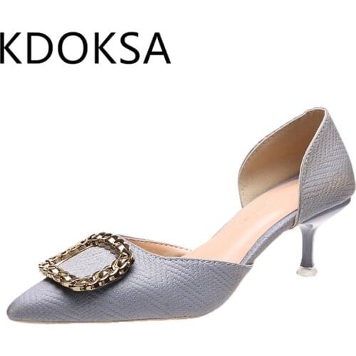 Pointy Toe Single Shoes For Women 2021 Spring And Autumn New Korean Version Web Celebrity Wholesale Bridesmaid Shoes For Women W