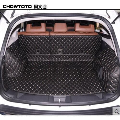 CHOWTOTO AA Special Trunk Mats For Jeep Compass Durable Waterproof Boot Carpets For Jeep Compass