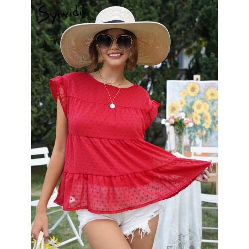 Syiwidii Polka Dot Blouses
