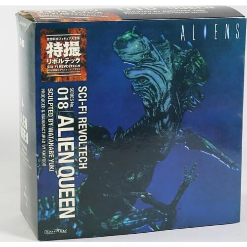 Revoltech NO.016 Alien Warrior NO.018 Alien Queen Action Figure Collection Toy