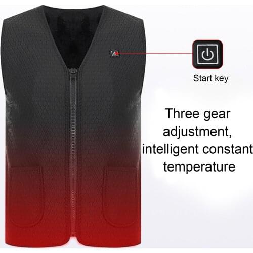 Smart Infrared Electric Heating Vest Charging Self-Heating Clothes Men and Women Winter Fishing Outdoor Warm Jacket