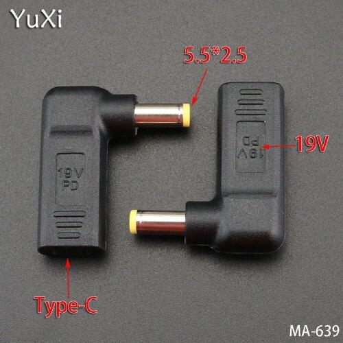 YuXi 1pcs/lot USB 3.1 Type C USB-C Female TO DC 5.5*2.5mm Power Charge Charging Adaptor Adapter Connector replace