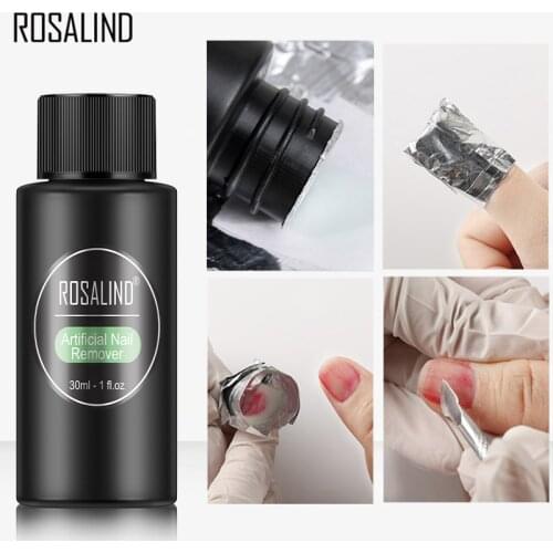 ROSALIND 1PC Removes Excess Gel Enhance Shine Sticky Remover Nail Polish UV Gel Sticky Remover Nail Art