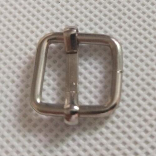 100 pcs/lot Metal Slides Tri-Glides Wire-Formed Roller Pin Buckles Strap Slider Adjuster Buckles