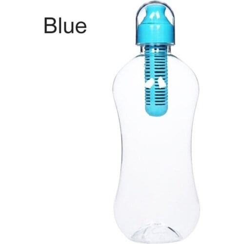 550ML Water Bobble Hydration Filter Bottle Outdoor Portable Filtered Drinking Bottles with Built-In Carbon Filter Carbon FY0084