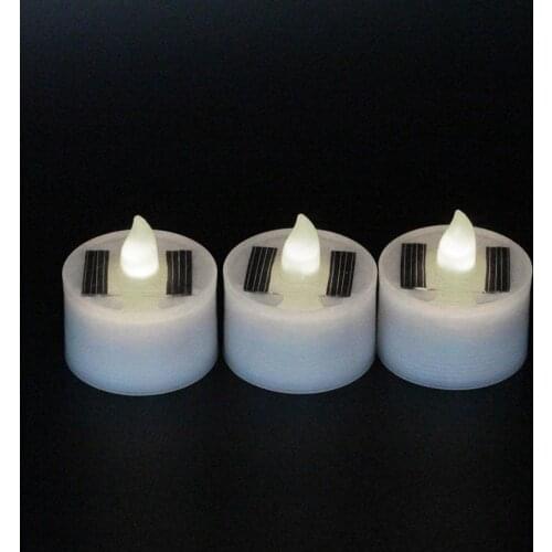 6pcs Solar LED Light Electric Candle Flameless Lamp Waterproof Garden Party Halloween Camping Outdoor Home Decoration