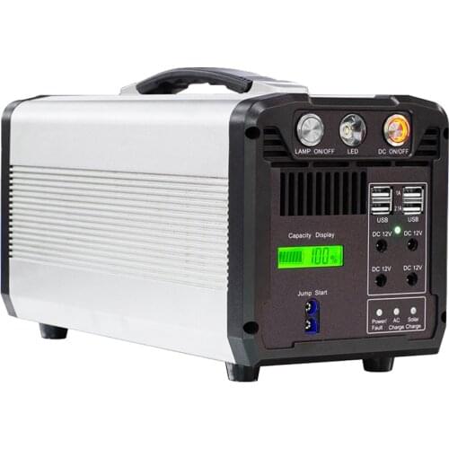700W rechargeable portable power station camping home solar generator 110V 220V pure sine wave supply battery backup